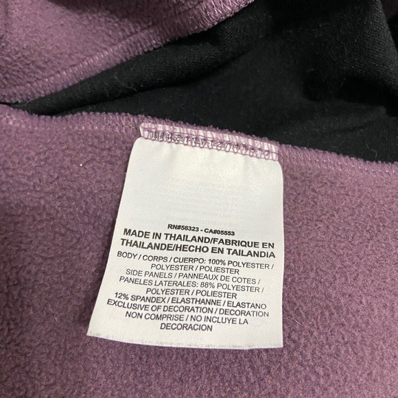 Nike Dri-Fit Girls Sweatshirt Hoodie Purple Black Striped Long Sleeve Size M - Picture 8 of 14